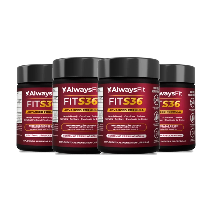 Kit 3 FitS36 4 frascos